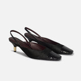 BOUT CARRE SLINGBACK PYTHON