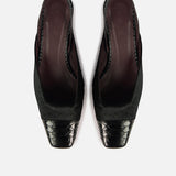 BOUT CARRE SLINGBACK PYTHON