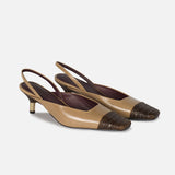 BOUT CARRE SLINGBACK BEIGE