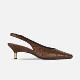 SADE SLINGBACK OSTRICH