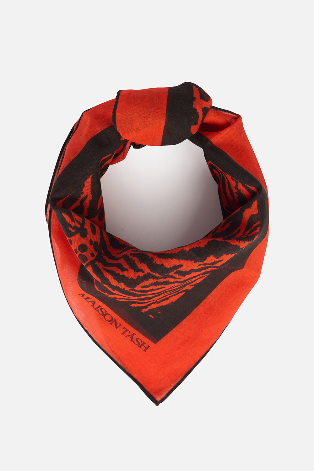 TASH COTTON FOULARD - KIRMIZI
